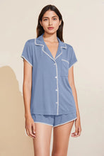 Load image into Gallery viewer, Frida TENCEL™ Modal Shortie Short PJ Set - Wedgewood Blue/Ivory
