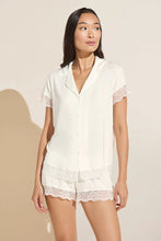 Load image into Gallery viewer, Malou TENCEL™ Modal Shortie Short PJ Set Ivory
