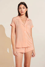 Load image into Gallery viewer, Gisele TENCEL™ Modal Shortie Short PJ Set - Peach Parfait/Ivory
