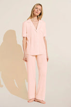 Load image into Gallery viewer, Gisele TENCEL™ Modal Short Sleeve Pant PJ Set - Petal Pink/Ivory
