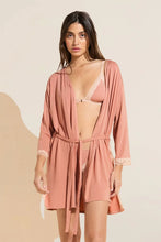 Load image into Gallery viewer, Flora TENCEL™ Modal 3/4 Sleeve Robe - Rouge Pink/Rose
