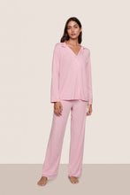 Load image into Gallery viewer, Gisele TENCEL™ Modal Long PJ Set Pink Nectar/Ivory
