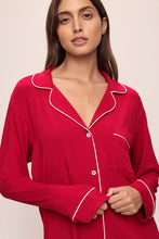 Load image into Gallery viewer, Gisele TENCEL™ Modal Long PJ Set-Haute Red/Ivory
