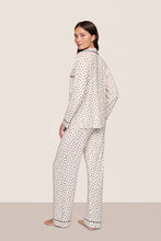 Load image into Gallery viewer, Gisele Printed TENCEL™ Modal Long PJ Set Heart to Heart Black/Black
