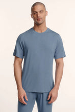 Load image into Gallery viewer, Henry TENCEL™ Modal Short Sleeve &amp; Pant PJ Set Slate Blue
