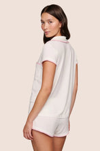 Load image into Gallery viewer, Frida TENCEL™ Modal Shortie Short PJ Set Ivory/Pink Nectar
