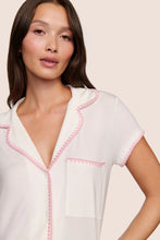 Load image into Gallery viewer, Frida TENCEL™ Modal Shortie Short PJ Set Ivory/Pink Nectar
