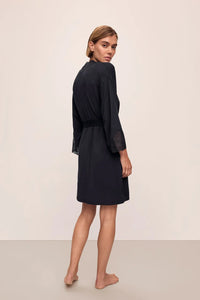 Lara TENCEL™ Modal Short Robe Black