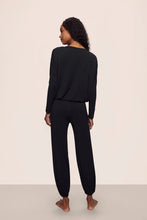 Load image into Gallery viewer, Gisele Modal Slouchy PJ Set Black/Ivory
