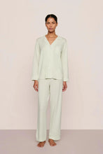 Load image into Gallery viewer, Gisele TENCEL™ Modal Long PJ Set Seafoam/Ivory

