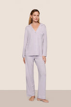 Load image into Gallery viewer, Gisele TENCEL™ Modal Long PJ Set Thistle/Ivory
