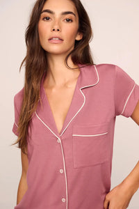Gisele TENCEL™ Modal Shortie Short PJ Set Berry Blush/Ivory