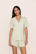 Load image into Gallery viewer, Gisele TENCEL™ Modal Relaxed Short PJ Set Seafoam/Ivory
