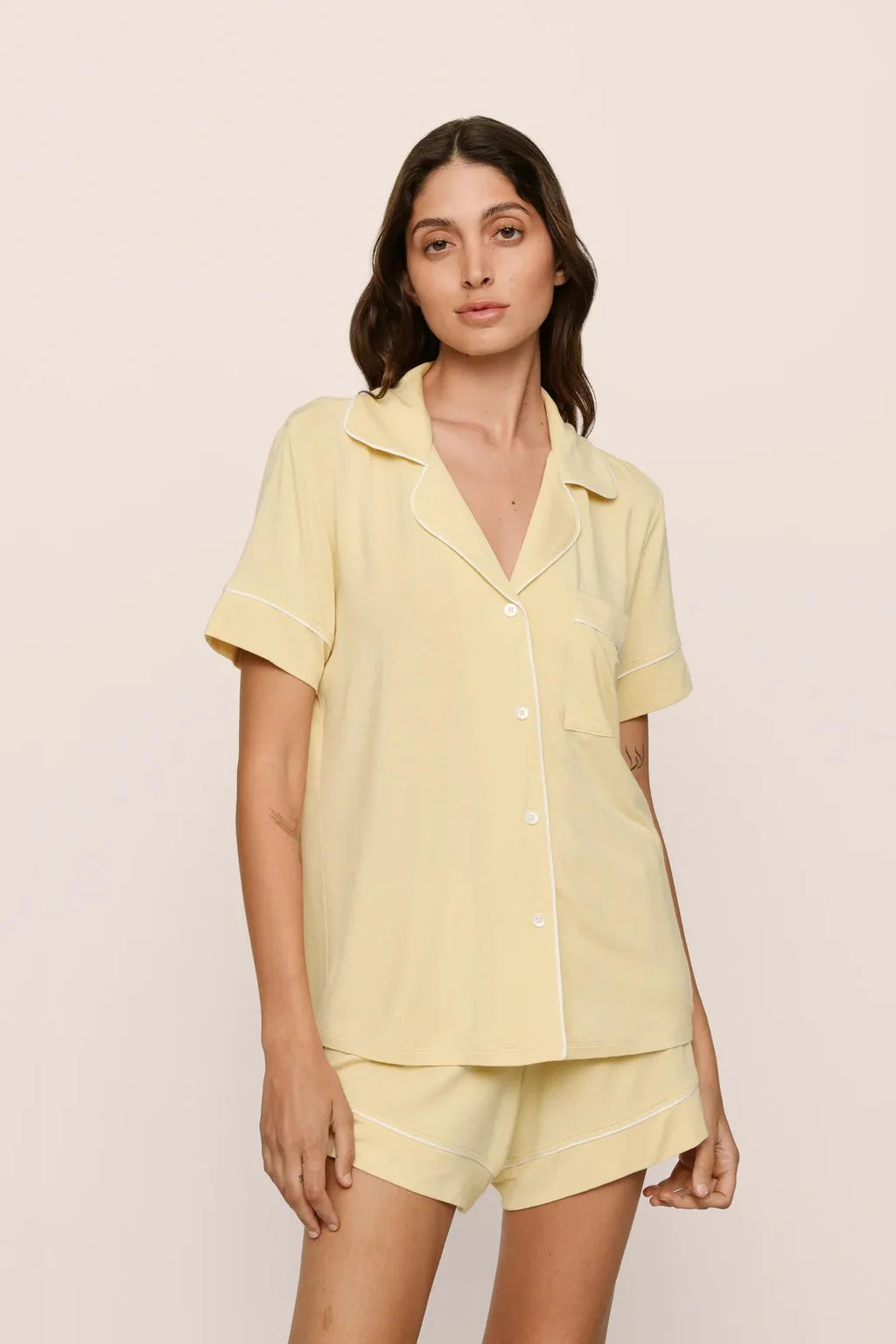 Gisele TENCEL™ Modal Relaxed Short PJ Set Sunrise/Ivory