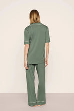 Load image into Gallery viewer, Gisele TENCEL™ Modal Short Sleeve &amp; Pant PJ Set Desert Sage/Ivory
