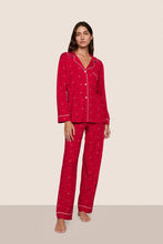 Load image into Gallery viewer, Gisele Printed TENCEL™ Modal Long PJ Set Nutcracker Holly Red/Ivory
