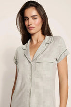 Load image into Gallery viewer, Gisele Printed TENCEL™ Modal Shortie Short PJ Set Geo Mod Desert Sage/Desert Sage

