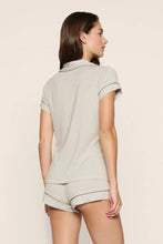 Load image into Gallery viewer, Gisele Printed TENCEL™ Modal Shortie Short PJ Set Geo Mod Desert Sage/Desert Sage
