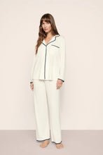 Load image into Gallery viewer, Frida TENCEL™ Modal Long PJ Set Ivory/Navy
