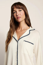 Load image into Gallery viewer, Frida TENCEL™ Modal Long PJ Set Ivory/Navy
