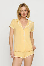 Load image into Gallery viewer, Frida TENCEL™ Modal Shortie Short PJ Set Sunbeam/Ivory
