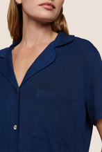 Load image into Gallery viewer, Gisele TENCEL™ Modal Rib Relaxed Short PJ Set Navy
