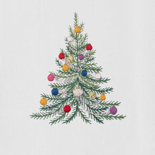 Load image into Gallery viewer, Holiday Tree Hand Towel-White Cotton
