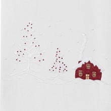 Load image into Gallery viewer, Little Red House Hand Towel-White Cotton
