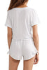 Tropea knotted printed stretch-modal jersey pajama top
