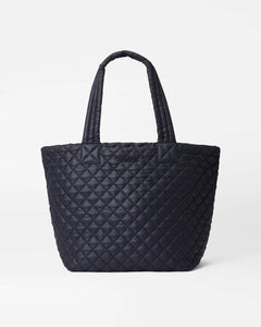 Black Medium Metro Tote Deluxe