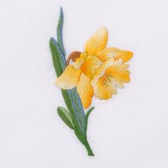 Daffodil Hand Towel - White Cotton