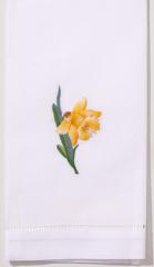 Daffodil Hand Towel - White Cotton