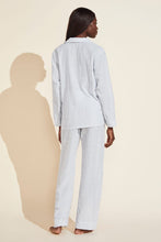 Load image into Gallery viewer, Nautico Striped Woven Cotton Long PJ Set - Blue Shadow/Cloud
