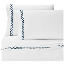 Load image into Gallery viewer, Cable Embroidered Percale Pillowcase Set of 2
