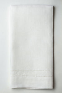 Heirloom Hand Towel - White Italian Linen