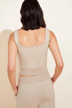 Load image into Gallery viewer, Recycled Sweater Cropped Tank - Oat
