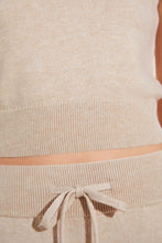 Load image into Gallery viewer, Recycled Sweater Cropped Tank - Oat
