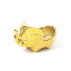 Bras Elephant Ring Bowl