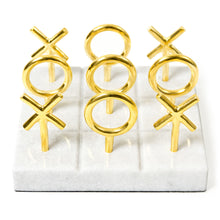 Load image into Gallery viewer, Brass Tic-Tac-Toe Set
