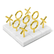 Load image into Gallery viewer, Brass Tic-Tac-Toe Set
