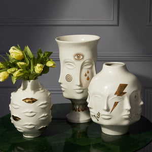 Gilded Gala Round Vase