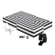 Load image into Gallery viewer, Op Art Backgammon Set
