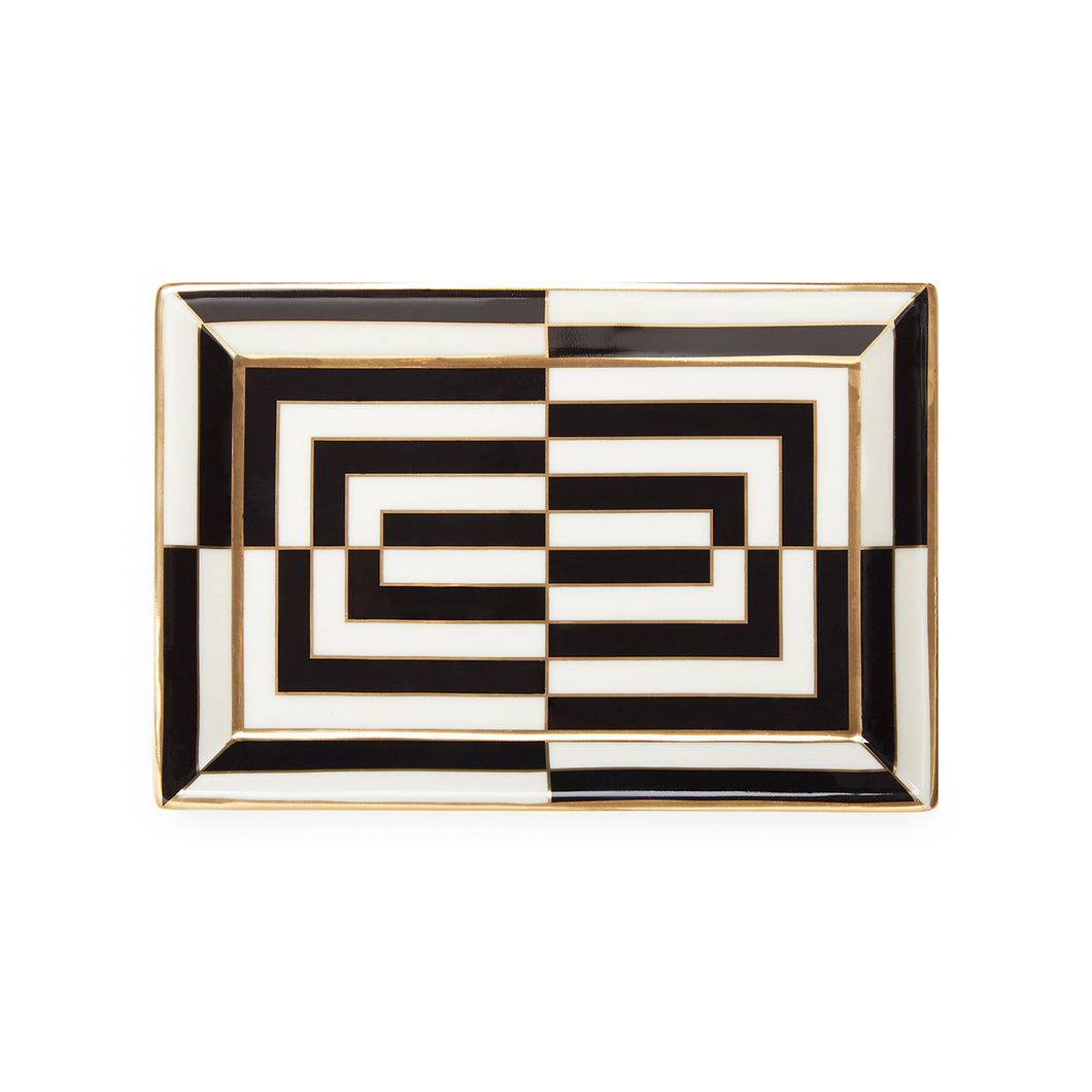 Op Art Rectangular Tray