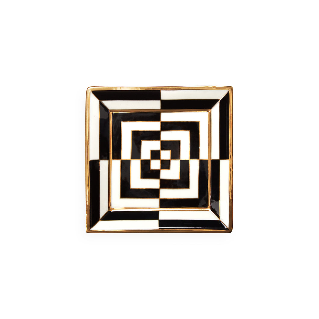 Op Art Square Tray